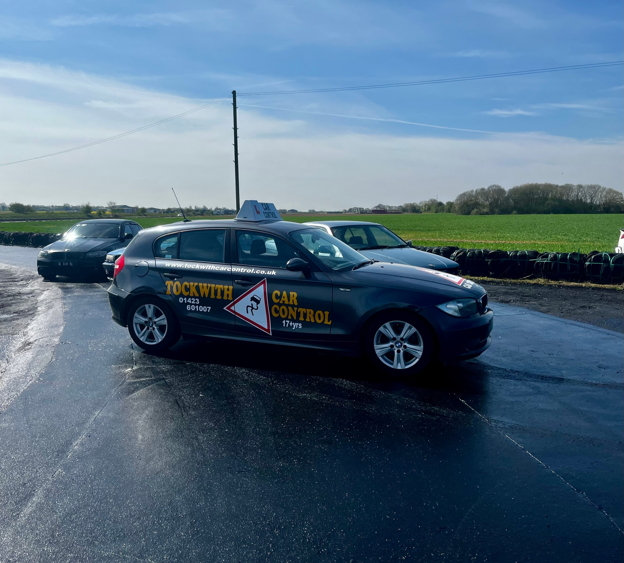 1, 2-Hour, or Half-Day Skid Pan Driving Experience for 1, 2, or 3