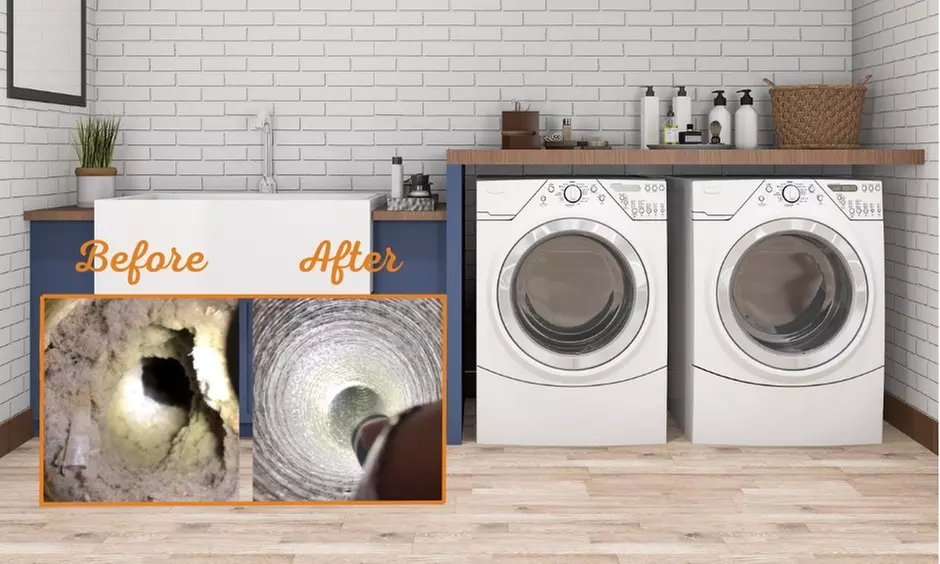 Dryer Vent Cleaning with Complimentary Bathroom Fan Cleaning with VentRight (Up to 46% Off) - Primary Image