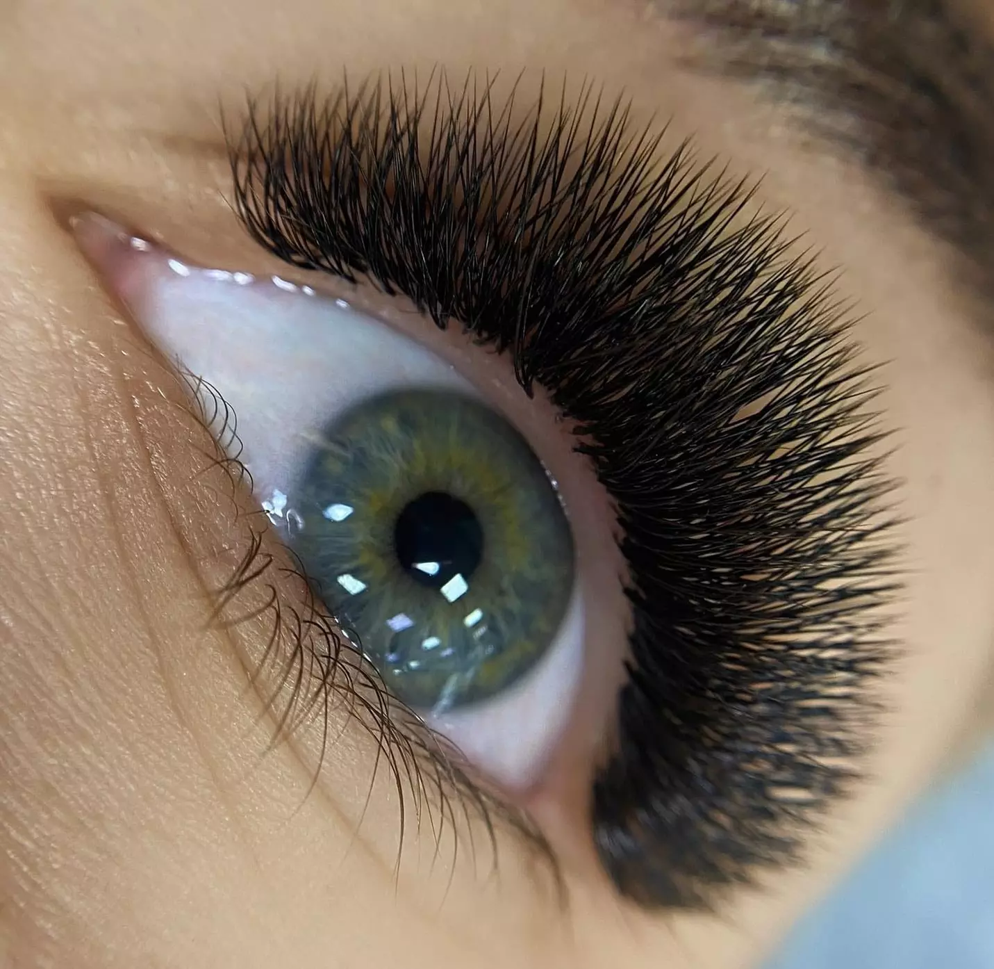 Eyelash extensions mini, full, or natural set options available