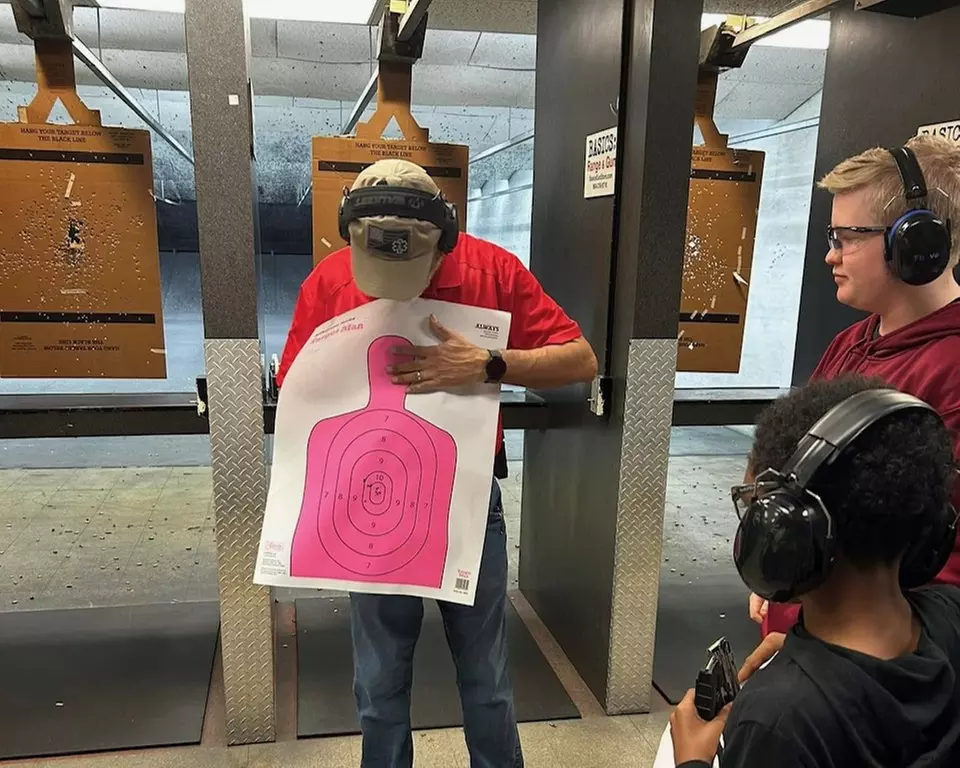Indoor Shooting Experience with Gun Rental, Target, Ammo & Can Drink
