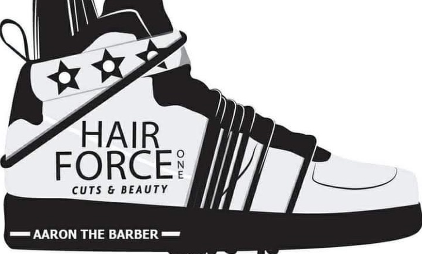 Image 1: Haircuts, The Purple Heart, The Executive, Clean Facial, VIP Package