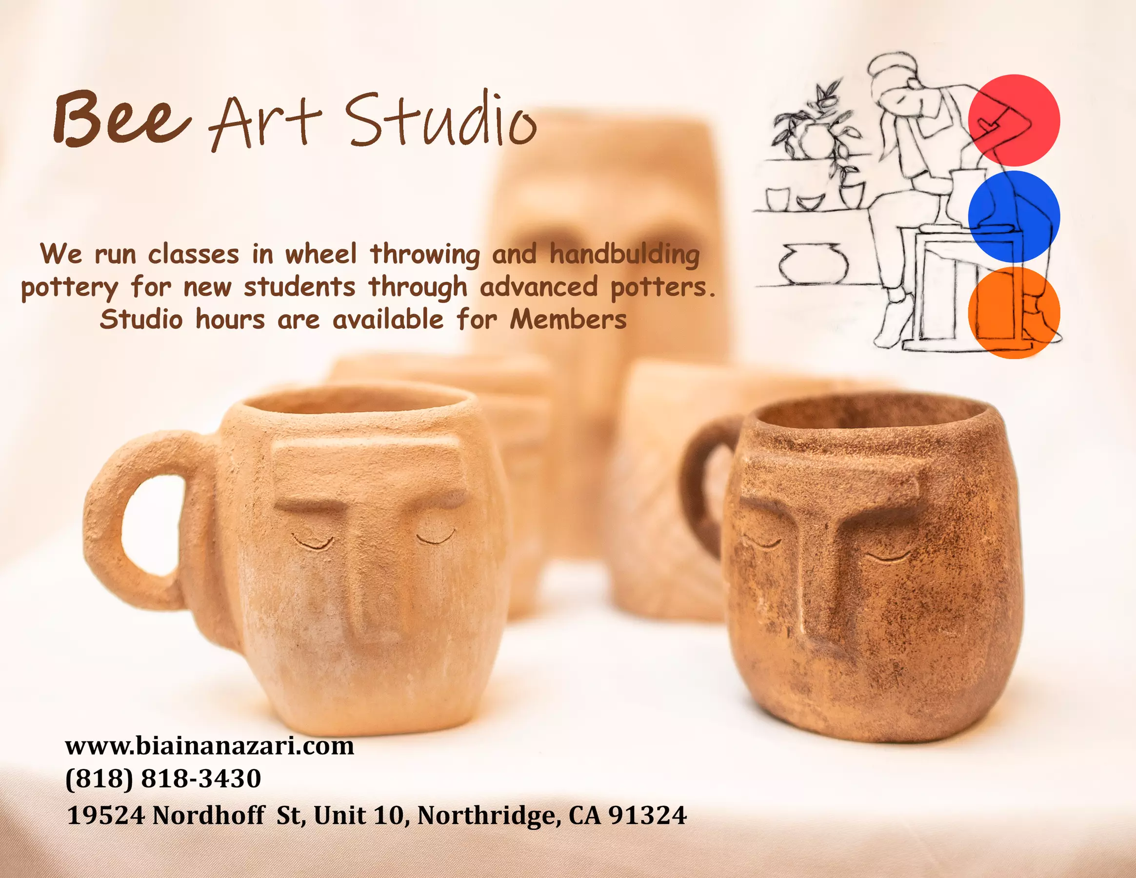 Up to 27% Off on Introduction to Wheel Throwing or Handbuilding Techniques at Bee Art Studio - Primary Image