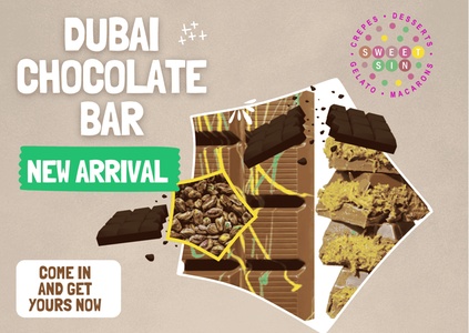 $25 Toward Dubai Chocolate Strawberry Cup, Food and Drink; Valid Any Day for Takeout and Dine-In if Available - Sweet Sin