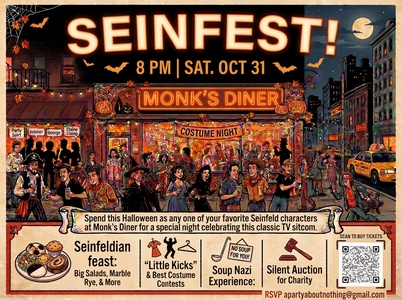 One Ticket - General Admission - Oct 31 at 8:00 PM - Monk’s Diner - Bronxville, NY