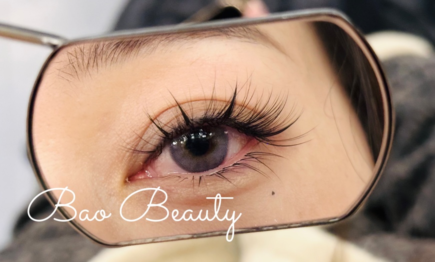Image 1: Enhance with Full Set of Natural, 2D, or 3D Thick Eyelash Extensions