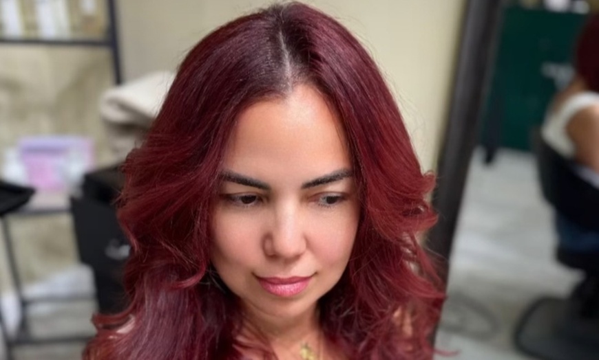 Image 1: Say Goodbye to Frizz: Transform Your Hair with Brazilian Straightening 