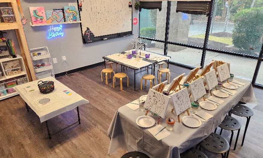 Image 1: One, Two Open Studio or Slime Experience Or 10 Visit Pass 