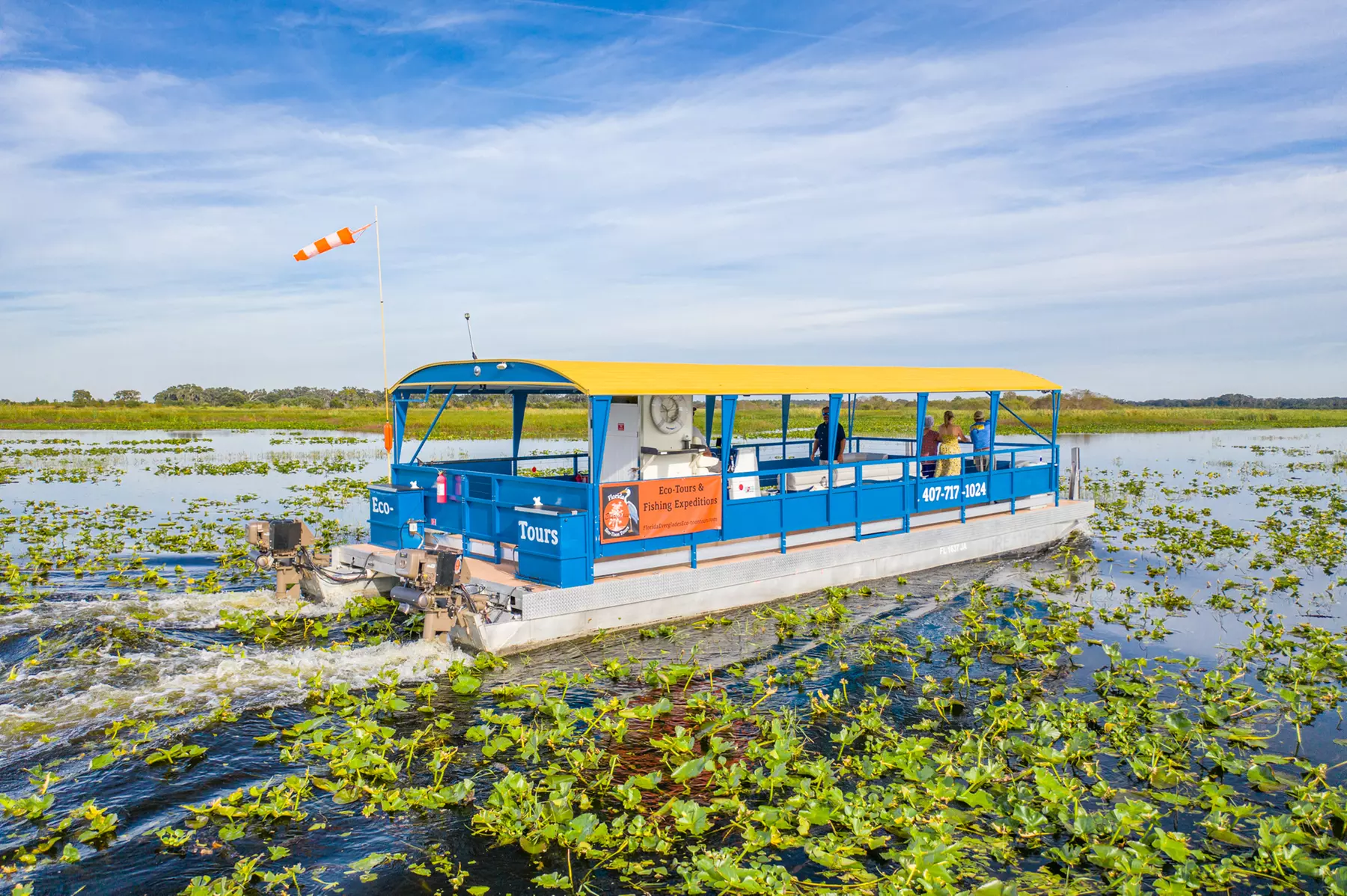 Discover Florida Everglades: Pontoon Eco Tours with Expert Guides & Wildlife Spotting in Kissimmee - Primary Image