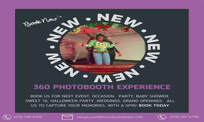 Up to 50% Off on Photobooth at Be Captured 360 - Primary Image