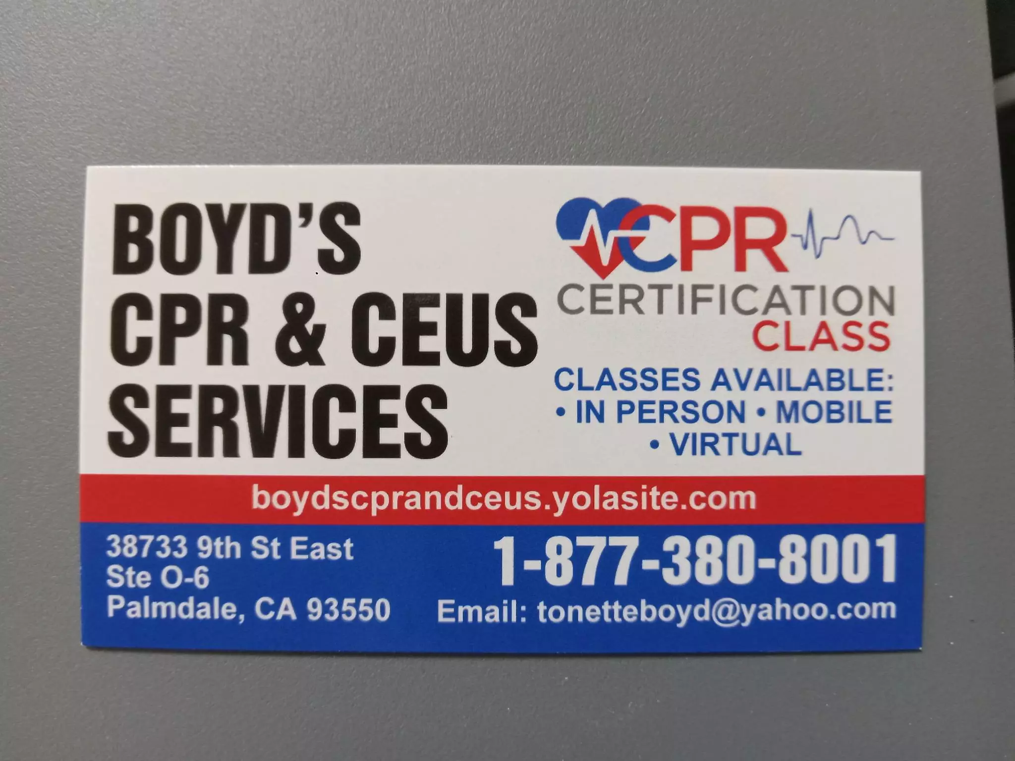 Adult & Pediatric CPR/AED/First Aid and BLS Certification Available