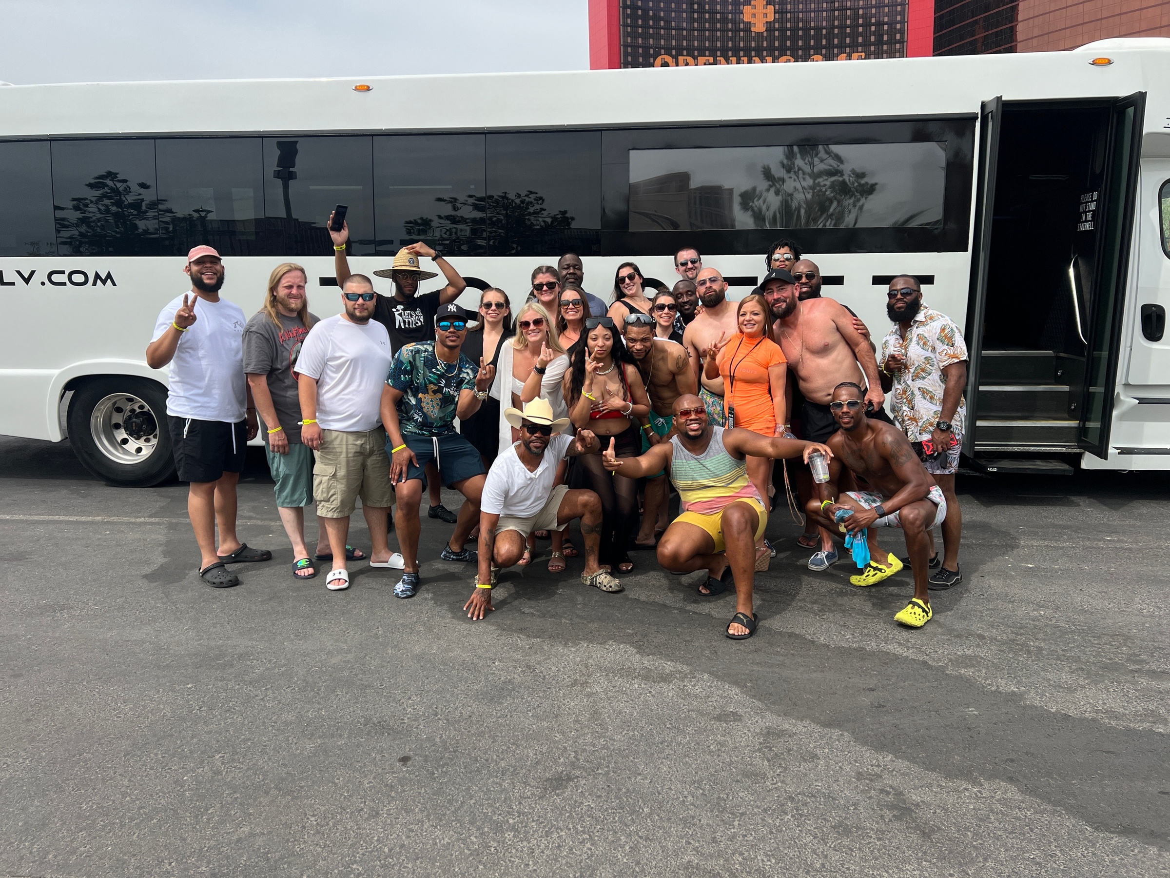 Join Vegas Nightout for a Day Club Party Bus Crawl with up to 40% off, offering pool parties and luxury rides - Primary Image