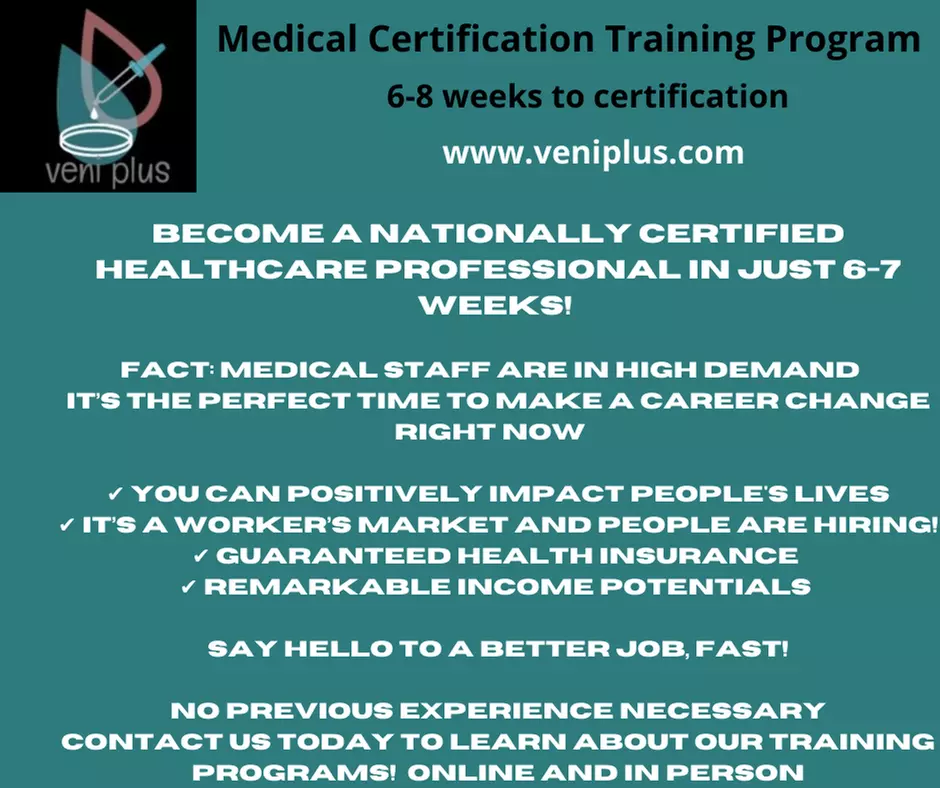 Up to 40% Off on Education at VeniPlus Medical Certifications Program - Second Medium