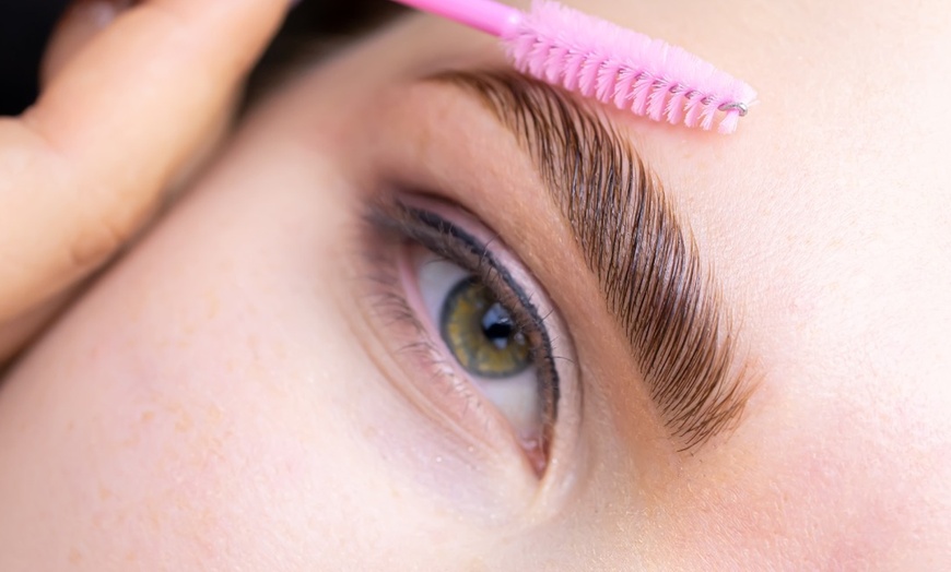 Image 2: Eyebrow Waxing and Tinting or Airbrush and Wax Session