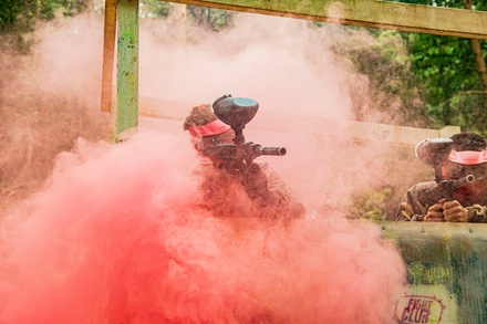 For 5: Paintball Half-day with 50 paintballs each.