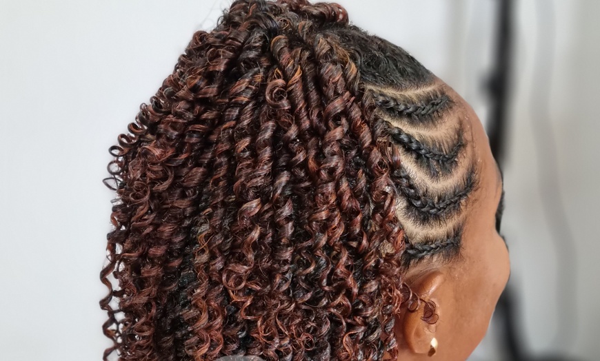 Image 4: Coiffure locks, tresses collées, tissage, perruque ou braid