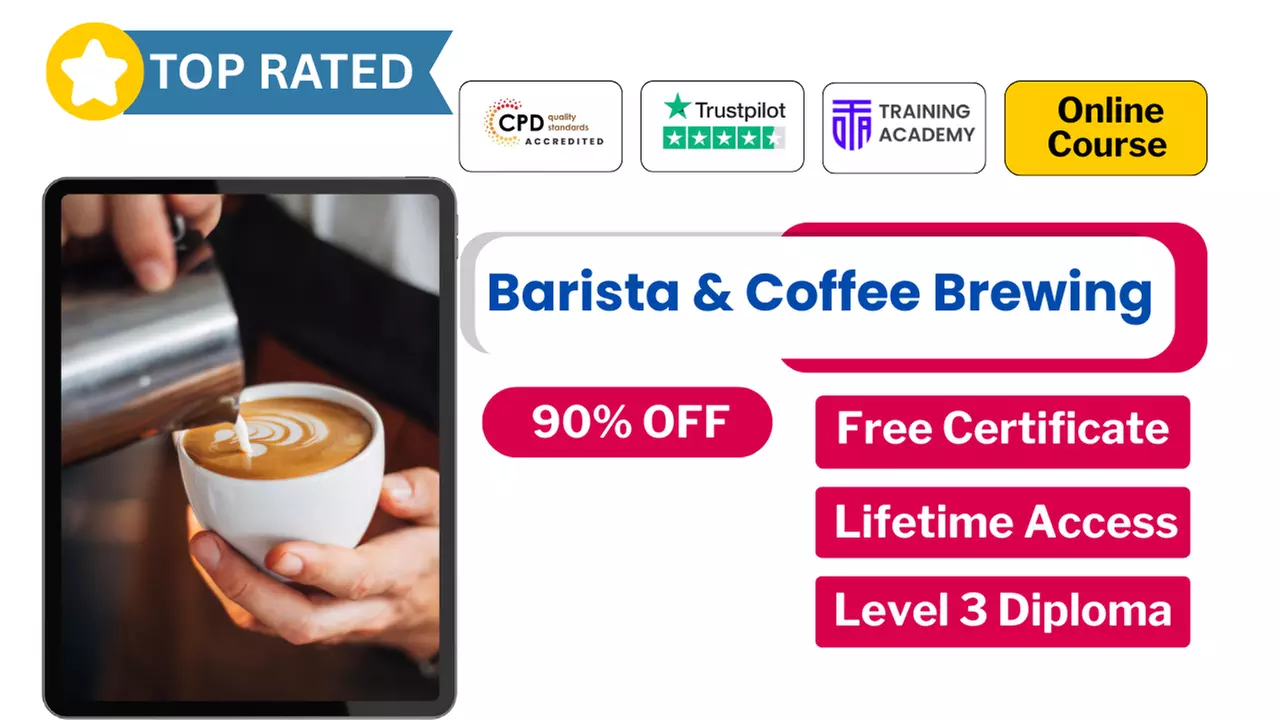 Introduction Barista & Coffee Brewing + Full Access To 2000+ Courses at Online Training Academy (Up To 90% Off) - Primary Image