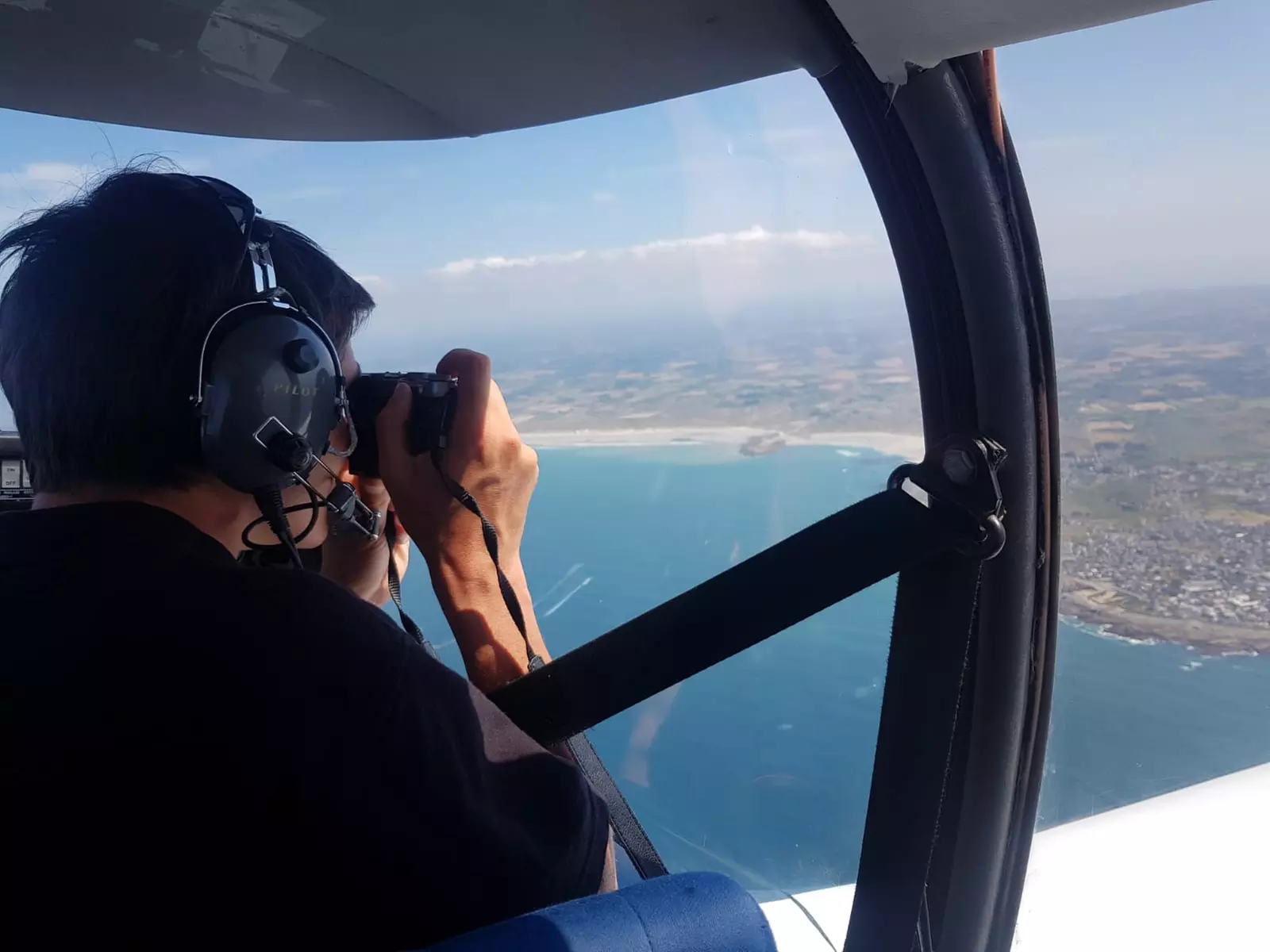 Survol du bassin d'Arcachon