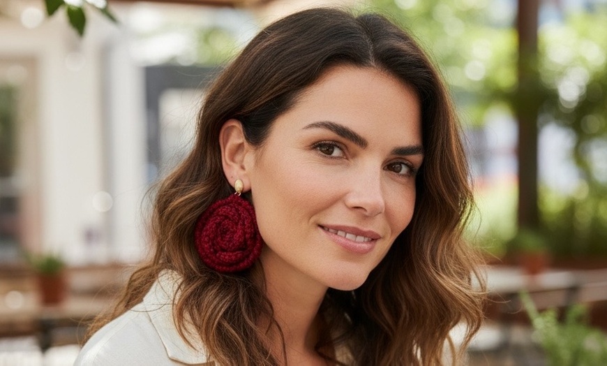 Image 14: Build Your Own Customized Earrings with Metal & Crotchet Pieces