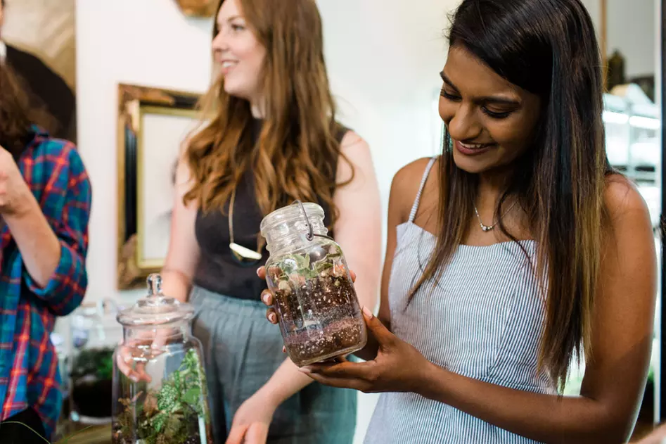 Up to 50% off on a Terrarium Planting Class