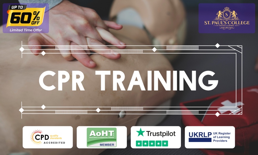 Image 1: Up to 77% Off on CPR & First Aid Certification at St Pauls College