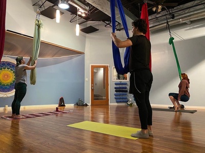 1 Yoga Class plus Infrared Sauna & Touchless Chair Massage! - Yoga Patch