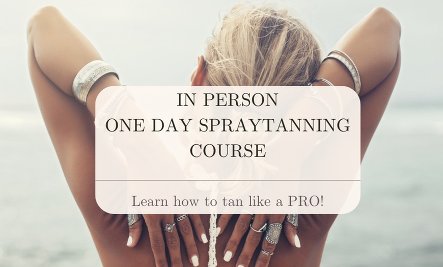 Image 1: Learn Beauty Course Trial or Spray Tanning Course 