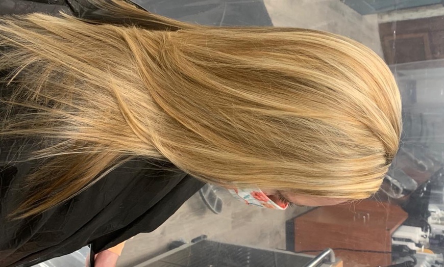 Image 5: Haircut, Treatment, Style, and Wax with Optional Color, & Highlights