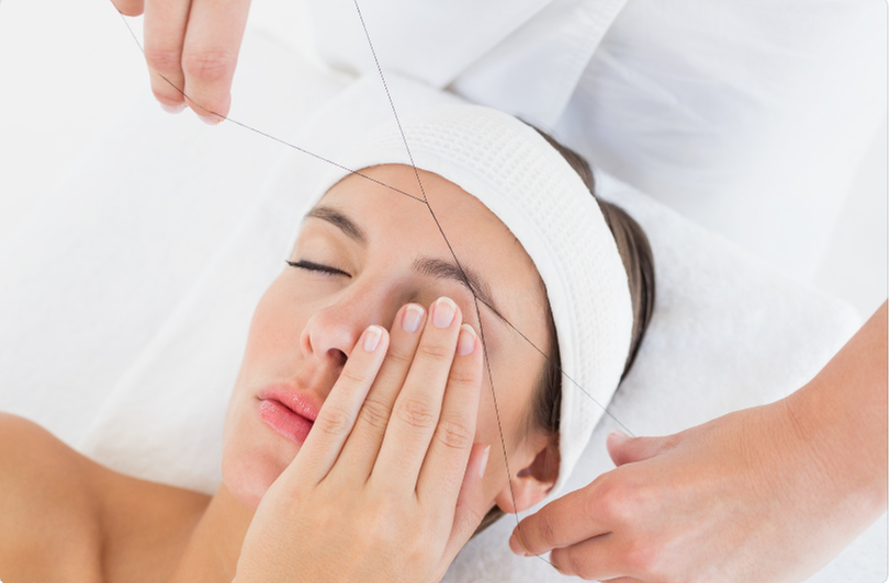 Perfectly Shaped Eyebrows with Threading and Tinting Options