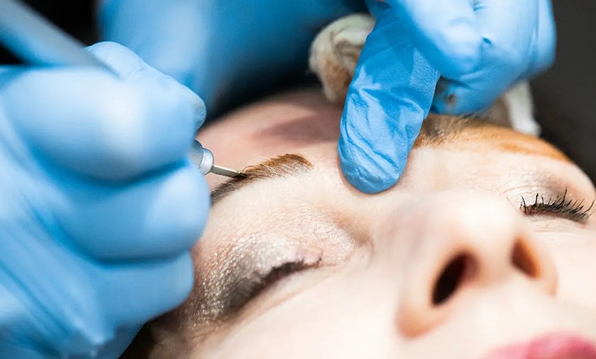 Image 2: Microblading Session Both Eyebrows w/ Optional 4Week Touchup 59% Off