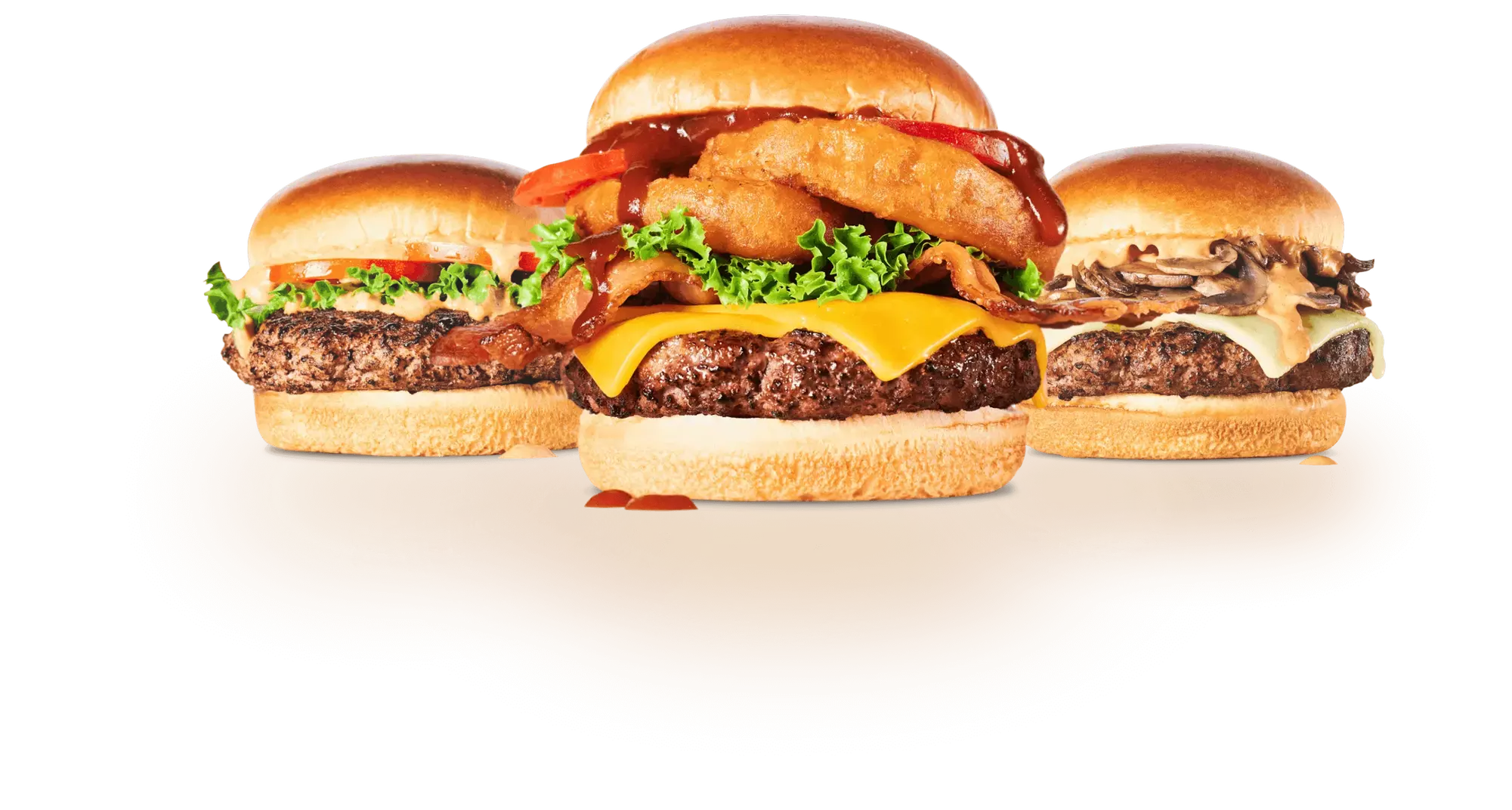 Savor New York Bagel Cafe's Manhattan Burger Combo with free dessert, cheeseburger meals for two or four, up to 30% off. - Primary Image