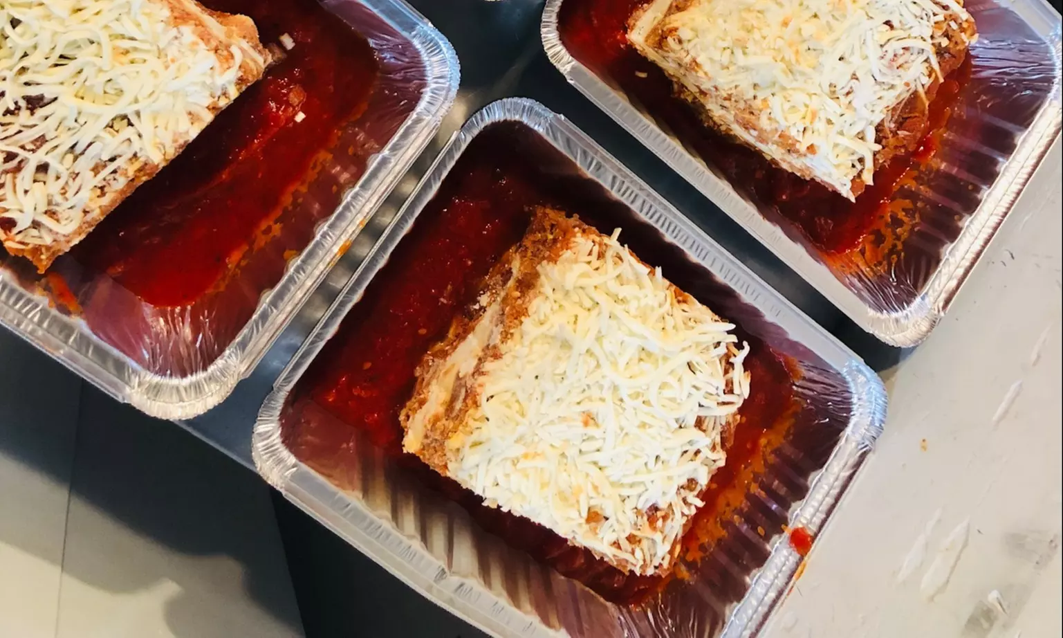Enjoy Italian dinners at home with lasagna or eggplant parmesan options
