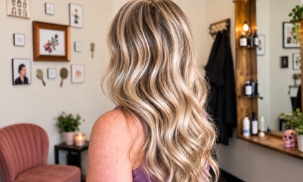 Haircut, Blowout, and Partial Highlights with Toner - Colour Me Chic