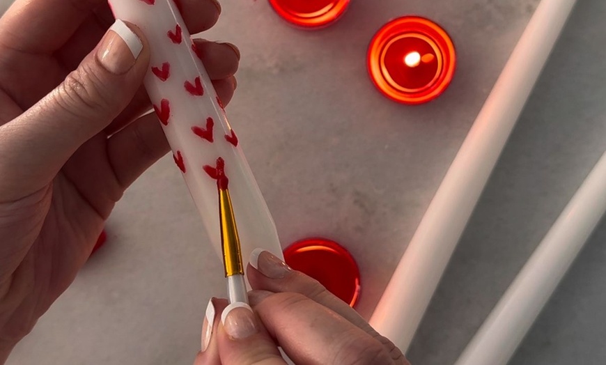 Image 2: Solo or Couple Candle-Painting Workshop
