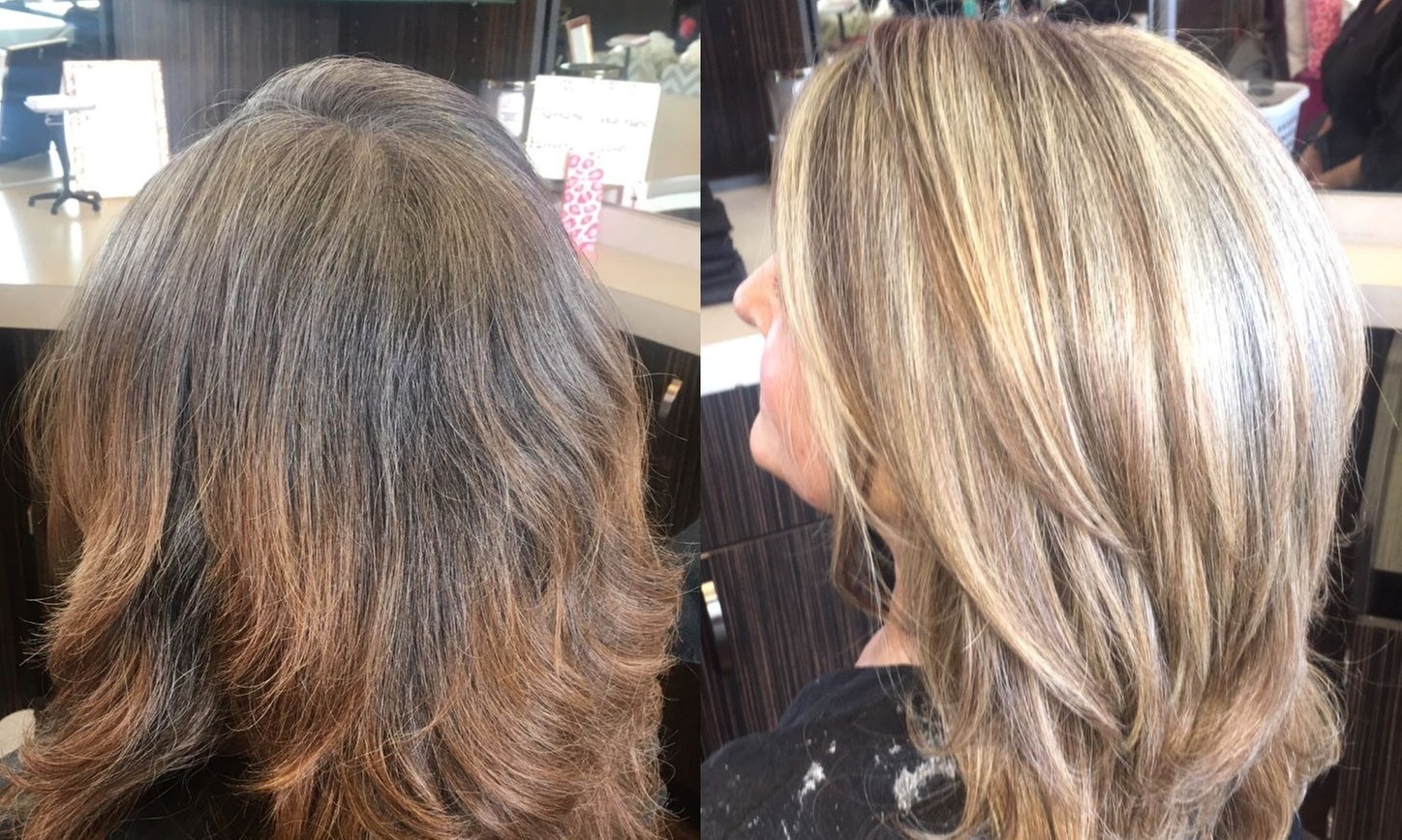 Get a Stylish Look with Full Highlights and Blowout