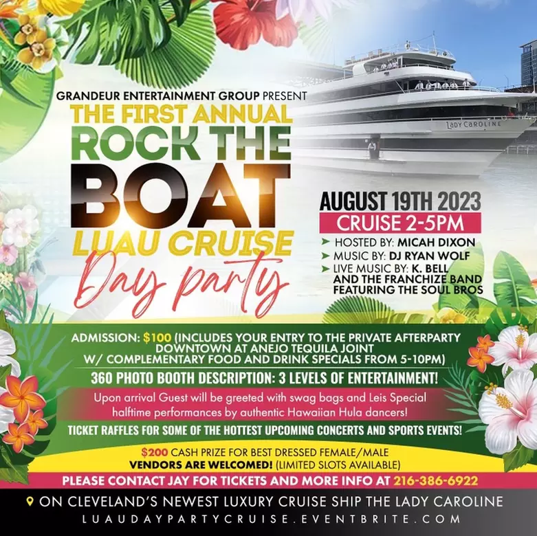 Rock the Boat Luau Day Party Cruise  on August 19, 2023  - Primary Image