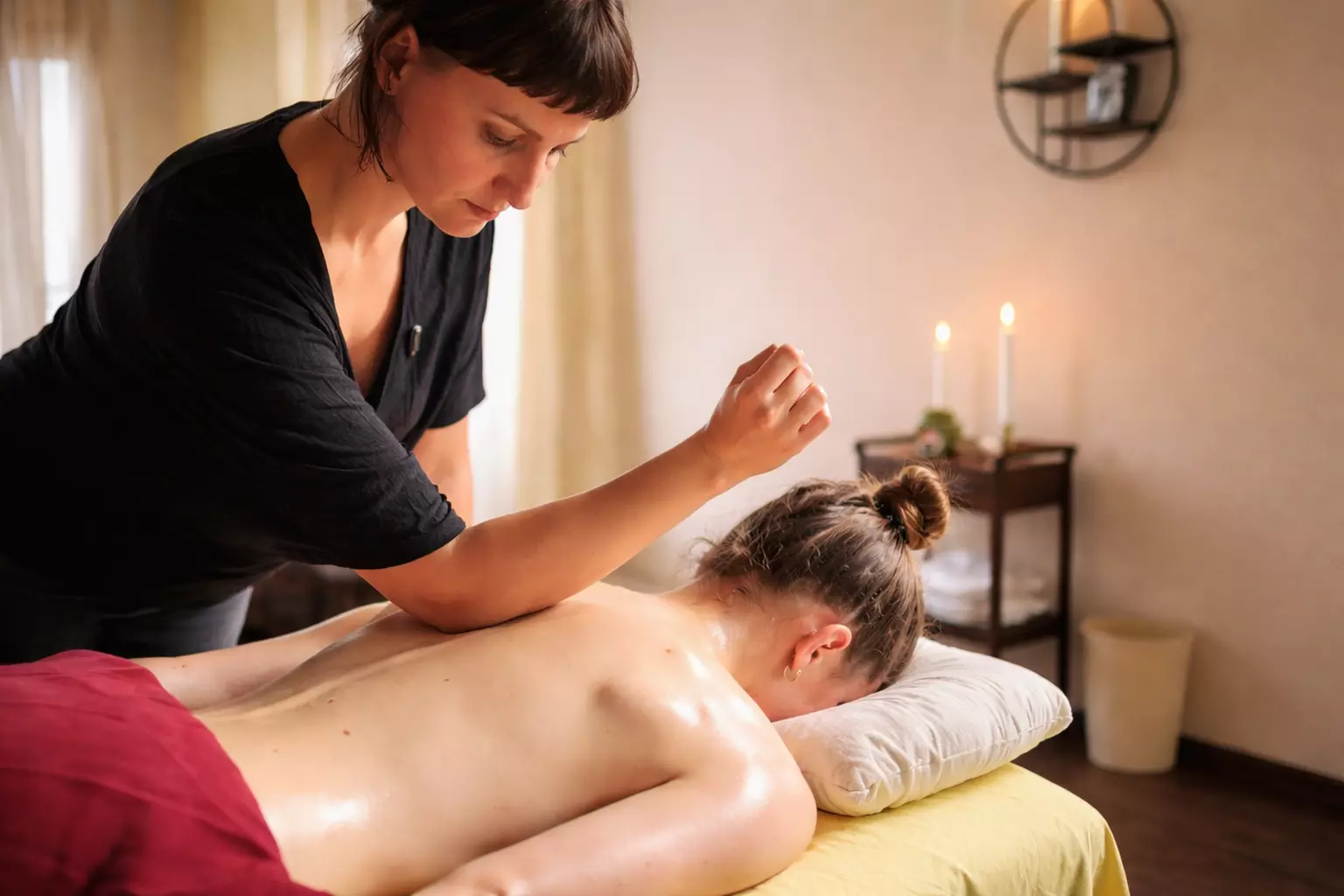 Aromaöl-Ganzkörpermassage oder -Rücken-, Schulter- und Nacken-Massage
