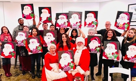 Paint and Sip with Beverages & Appetizers for One Person - LDVinci Art Studio