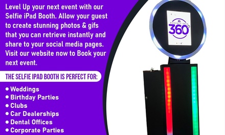 4-Hour Standard Selfie Booth Rental with Photo Props - PerfectSpin360