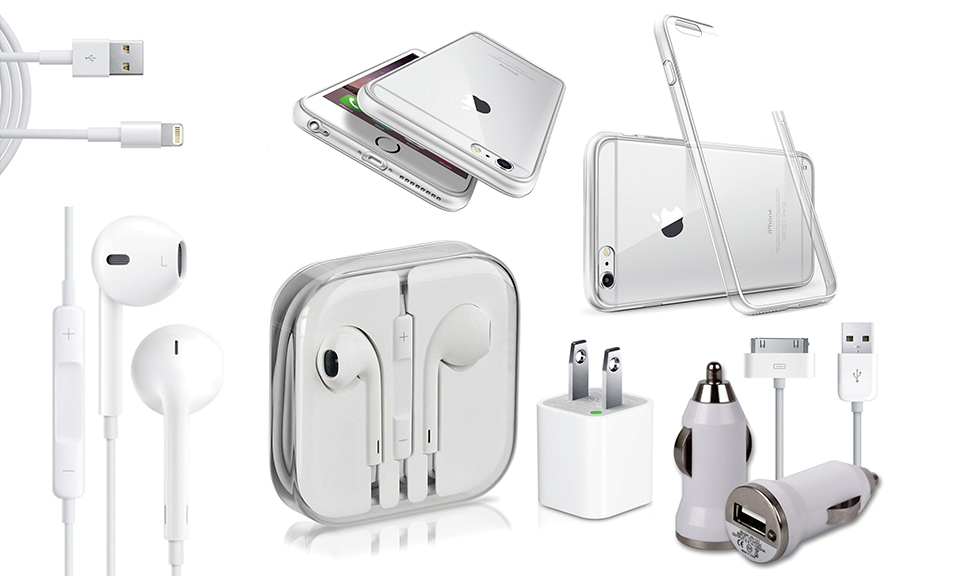 Kit 5 en 1 carcasa slim para iPhone 4/4S, 5/5S, 6 o 6 plus en color a elección