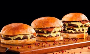 Hamburguesa + acompañamiento + bebida para uno o dos con 40% off