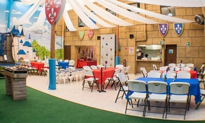 Hasta 74% off en fiesta infantil todo incluido para 50 o 75 personas