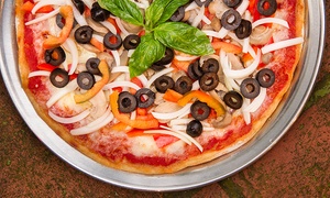 Pizza + bebidas para dos o cuatro con 46% off