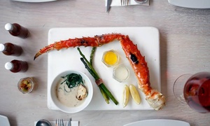 King Crab al Grill con espárragos y bisque con 43% off