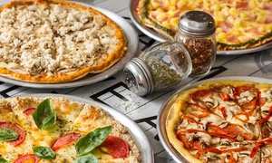 Pizza small, medium o large + bebidas hasta 45% off