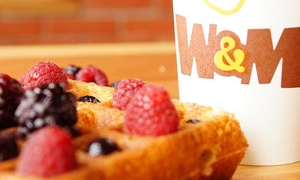 Waffles dulces con helado o salados + bebidas hasta 56% off