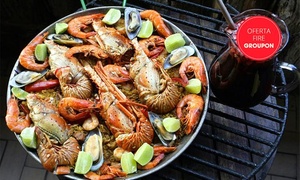 Paella + sangría para dos, cuatro o seis hasta 53% off