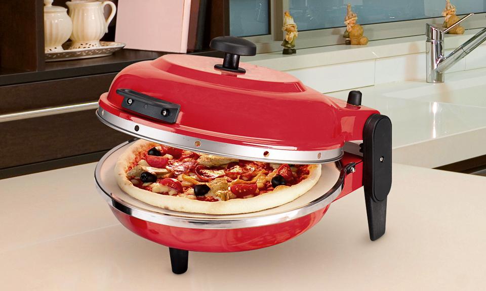 Horno Pizza Express con base en piedra