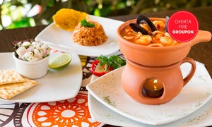 2 cazuelas de mariscos + 2 entradas de ceviche de corvina con 46% off