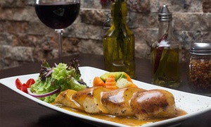 Tarantina: pasta + plato fuerte + vino para 2 o 4 hasta 36% off