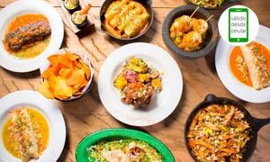 Entrada + platos fuertes + bebidas para dos o cuatro con 40% off